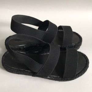 Black Strappy Espadrilles from American Eagle